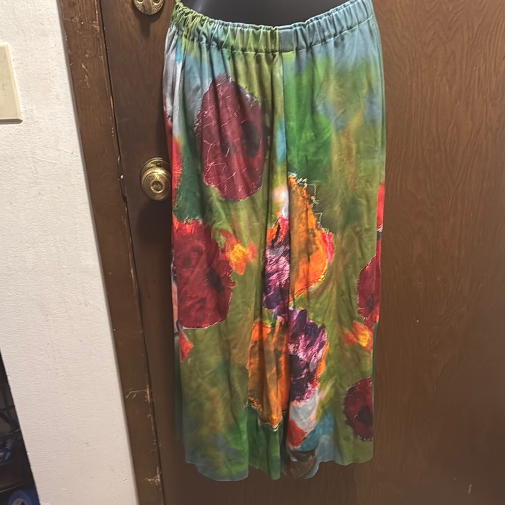 Vibrant Multicolor Wide Leg Pants